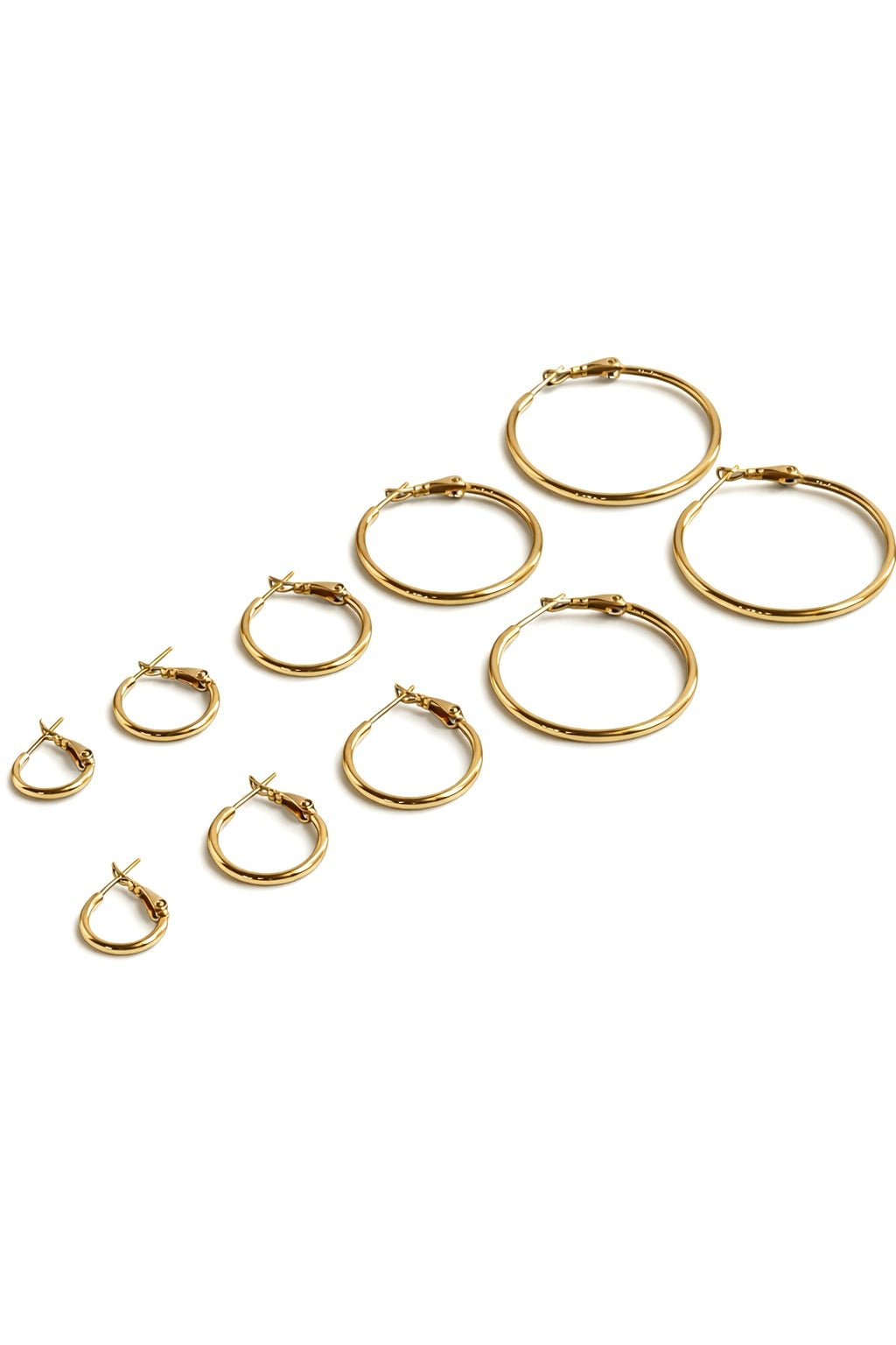 Bella Gold - naiste kullatud rõngaskõrvarõngad - 18k - kullatud - ehted