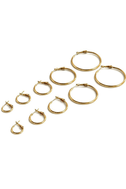 Bella Gold - naiste kullatud rõngaskõrvarõngad - 18k - kullatud - ehted