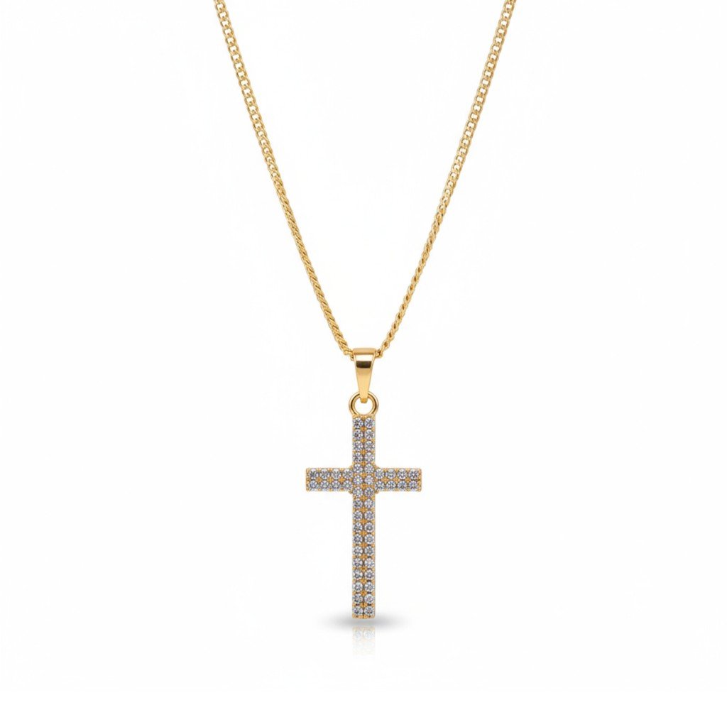 Faith Glow - kullatud ristiga kaelakee - kullatud ehted | Sinu ehted