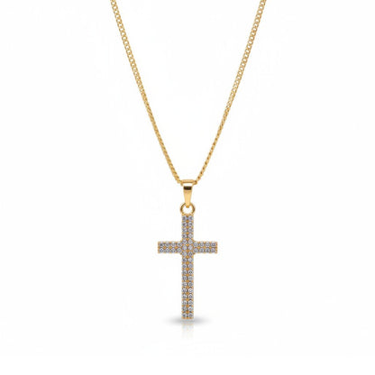 Faith Glow - kullatud ristiga kaelakee - kullatud ehted | Sinu ehted