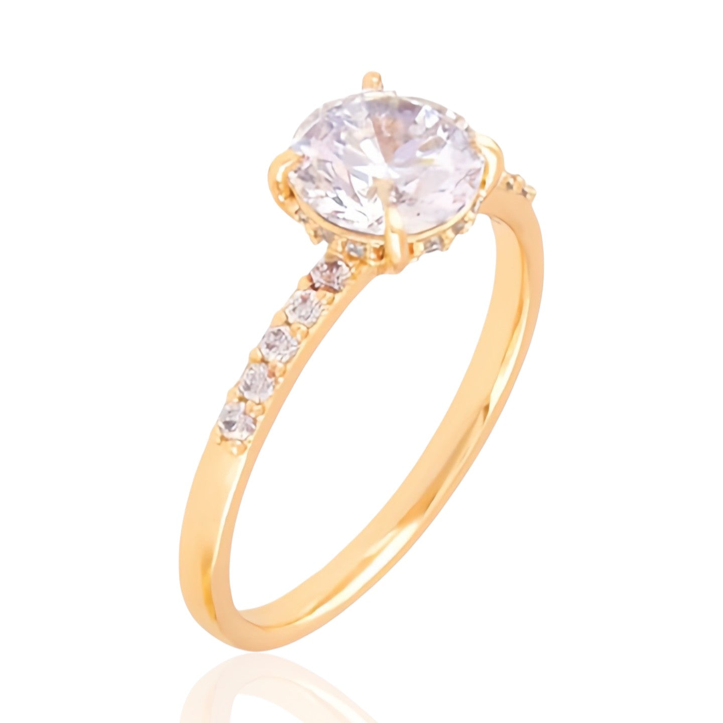 Crystal Sparkle - Cubic Zirconia kullatud sõrmus - kullatud ehted | Sinu ehted