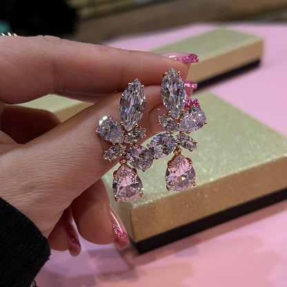 Crystal lux kullatud kõrvarõngad